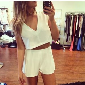 White Two Piece Set